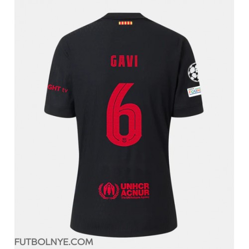 Camiseta Barcelona Paez Gavi #6 Visitante Equipación 2024-25 manga corta